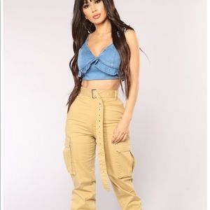 Carmel tan  cargo pants L